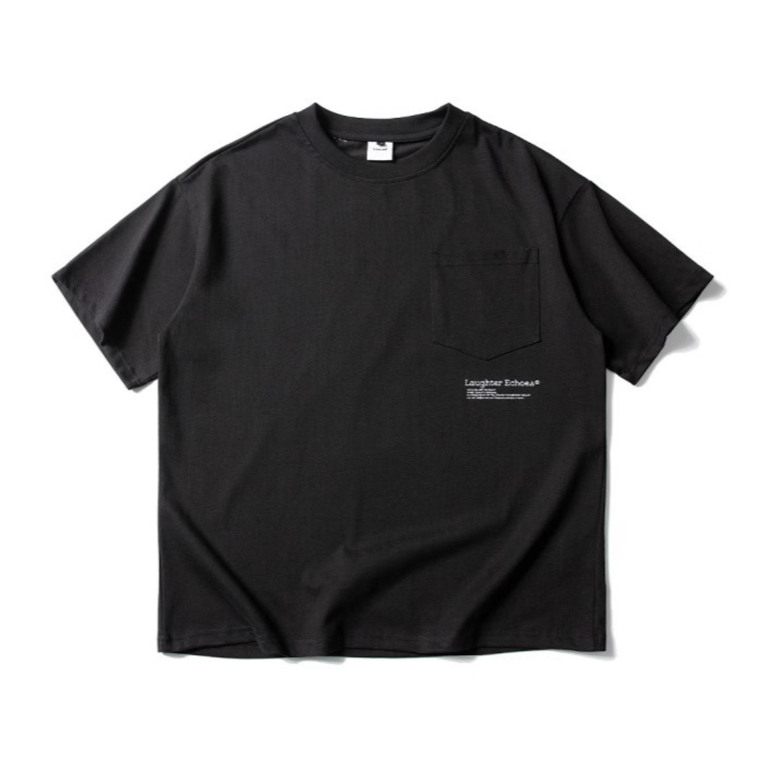 【Laughter Echoes】ミニマルプリント Tシャツ N315