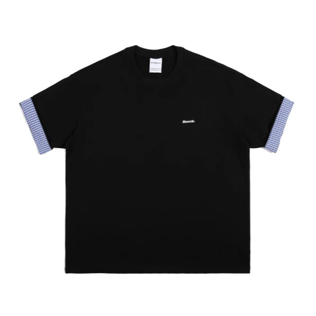 チェック ロールアップスリーブ Tシャツ N389
