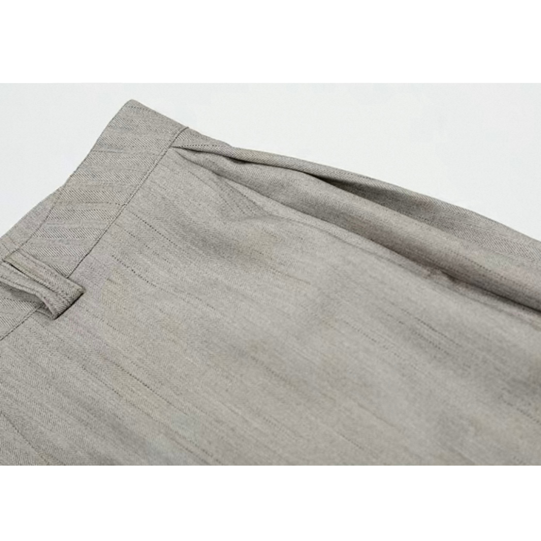 カットオフ ストレッチ ワイドクロップドパンツ N509