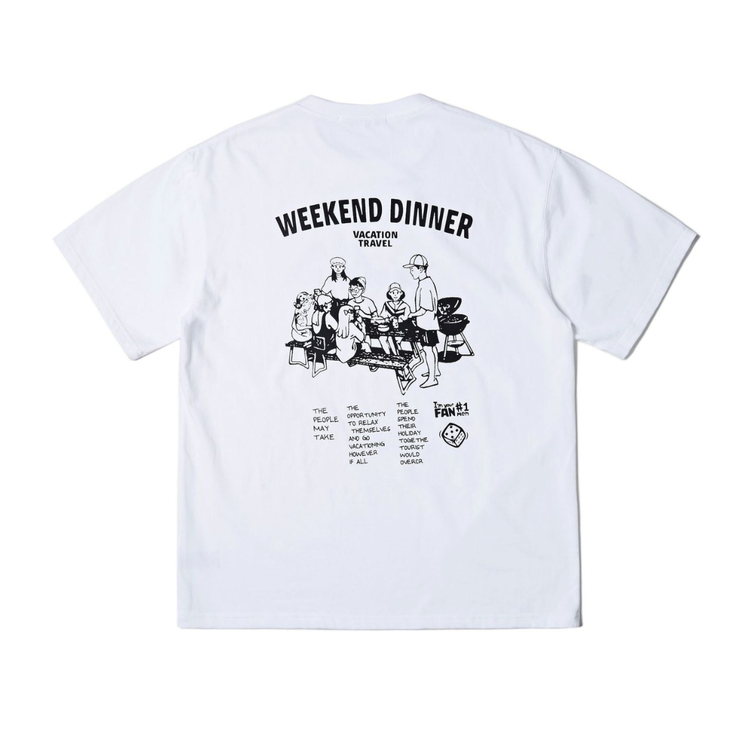 【WEEKEND DINNER】プリントTシャツ N280