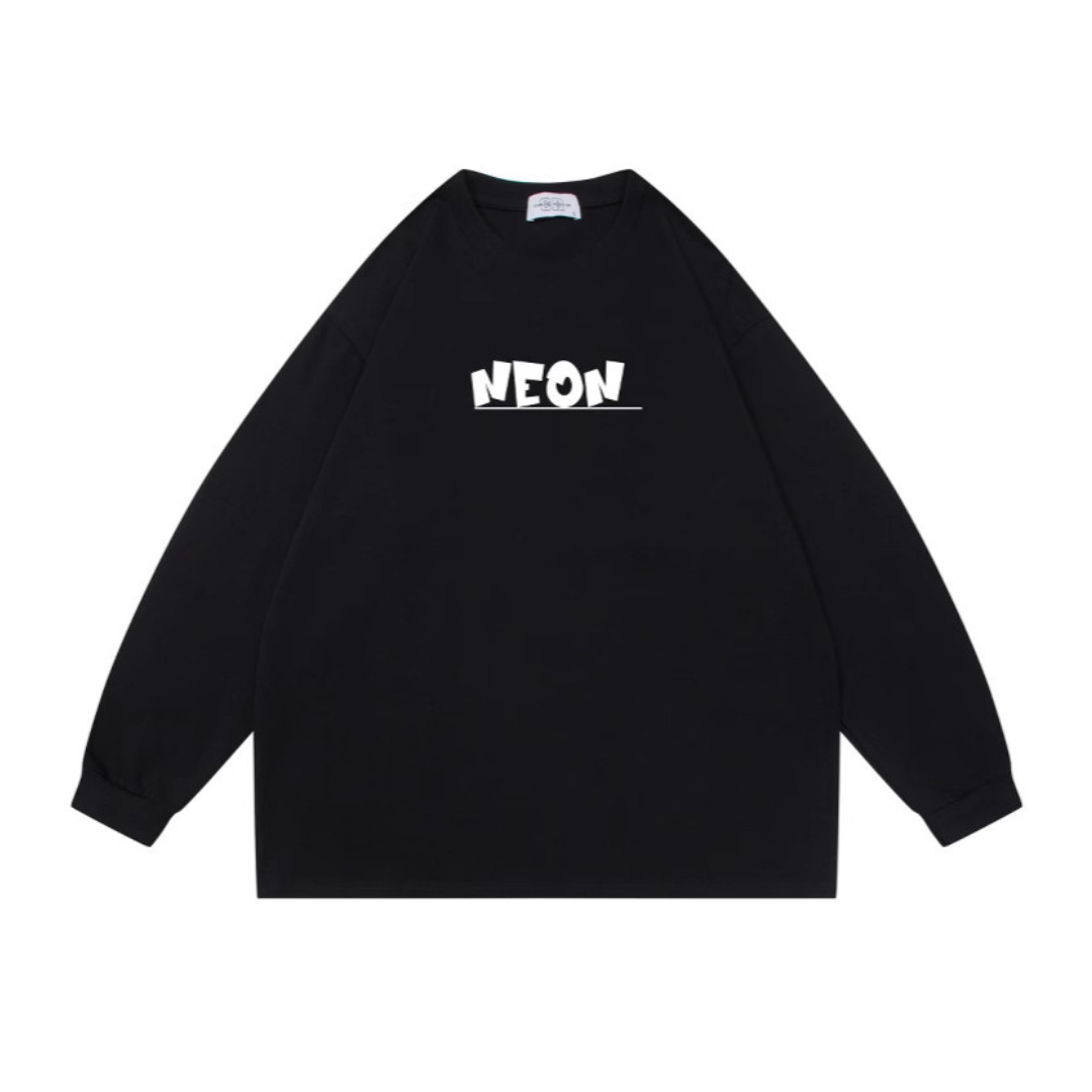 NEON ロゴプリント ロングスリーブ Tシャツ N103