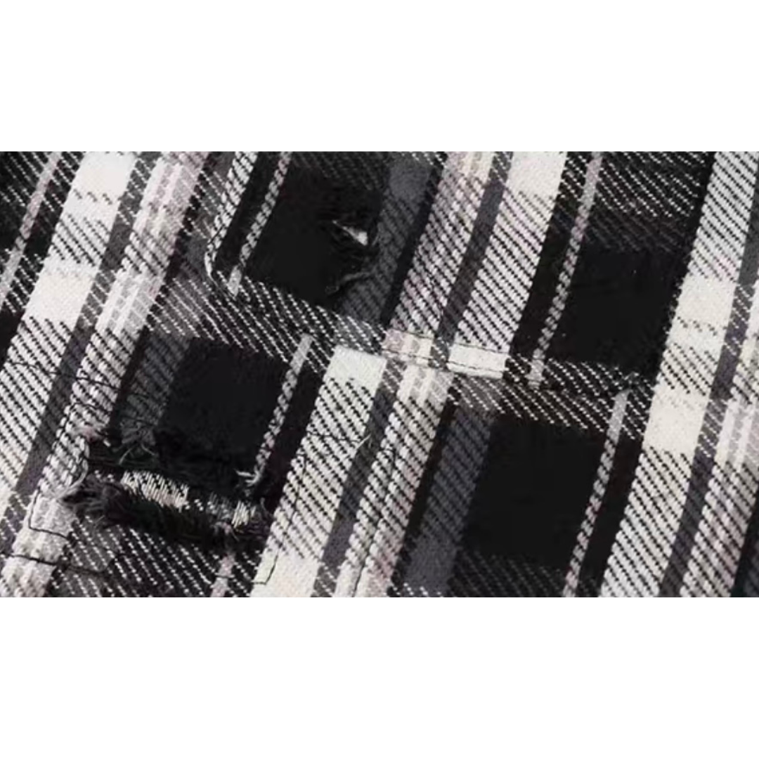ダメージネル チェック シャツ N156