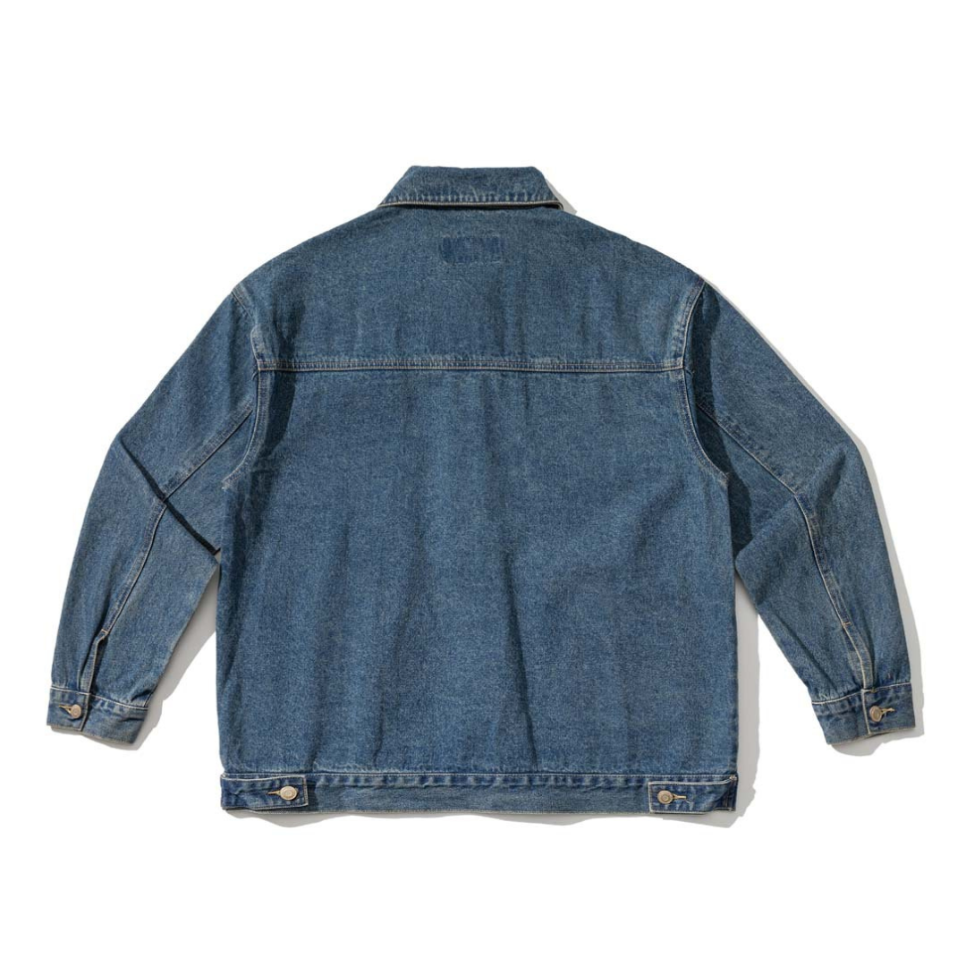 Washed Blue Denim Coverall Jacket N066