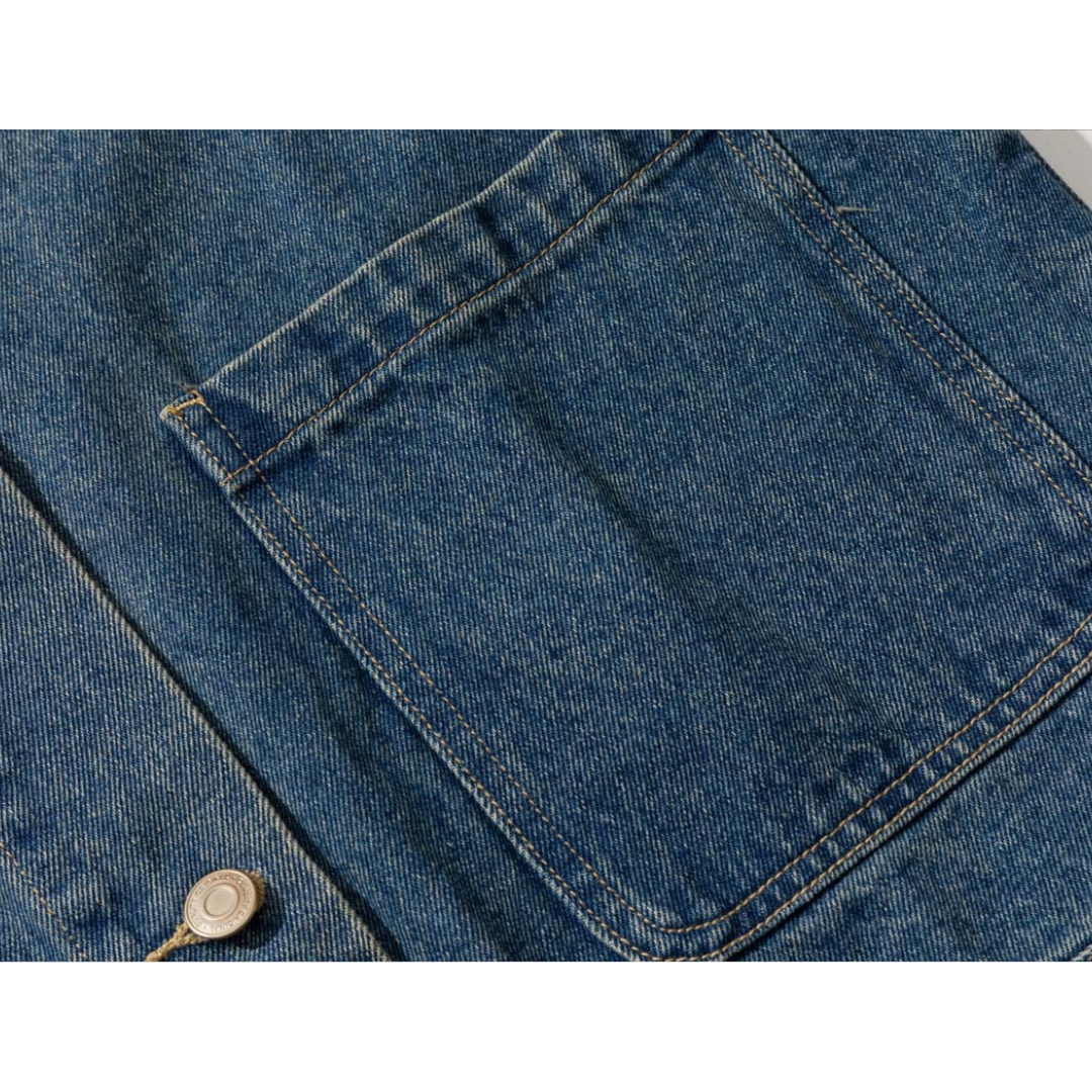Washed Blue Denim Coverall Jacket N066