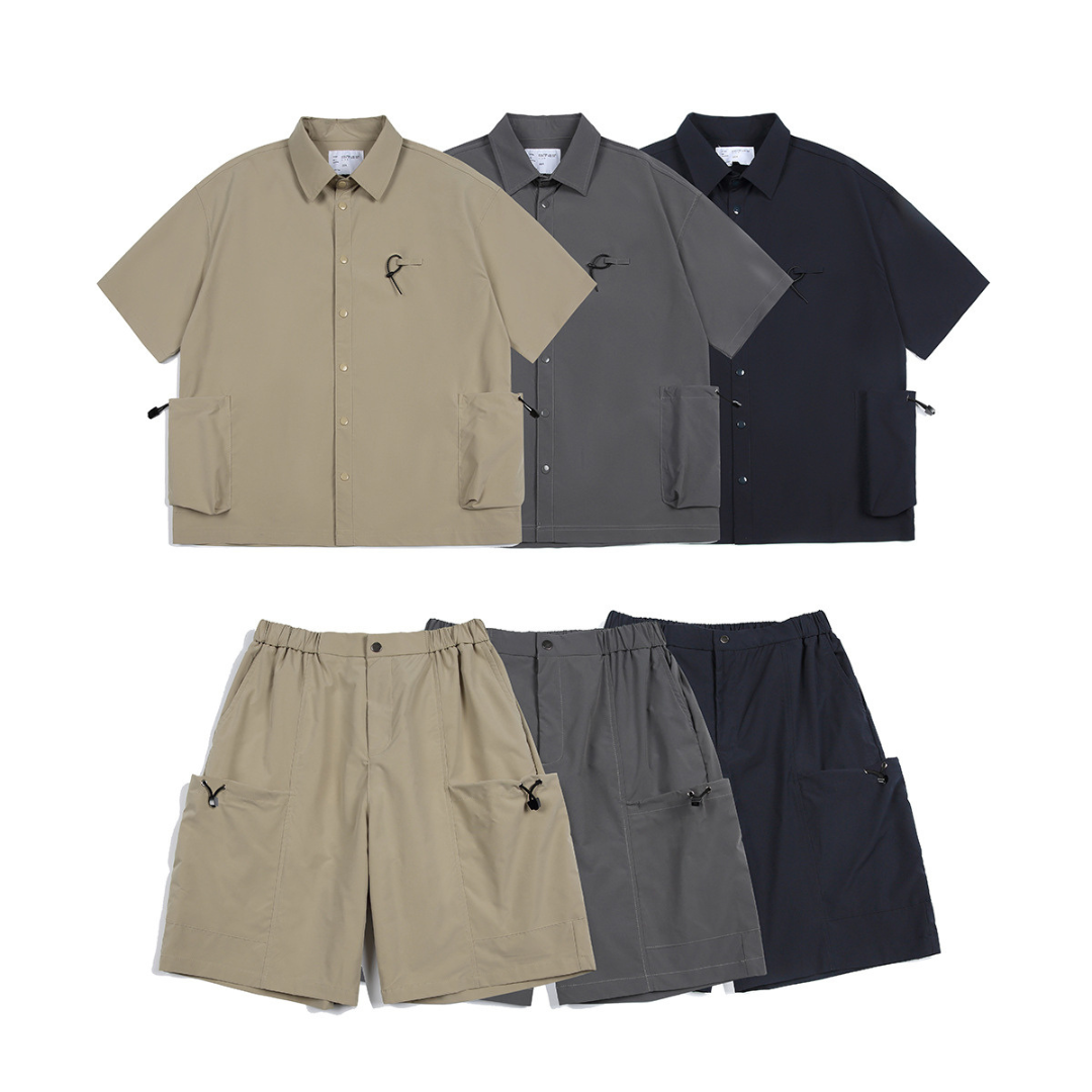 ポリエステル サイドポケット ショートパンツ(セットアップ可) N399