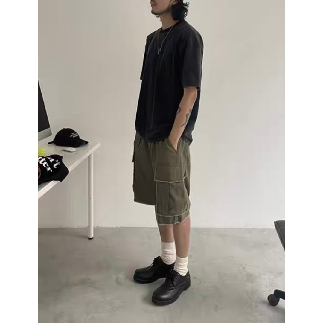 カットオフ ミリタリーショートパンツ N282