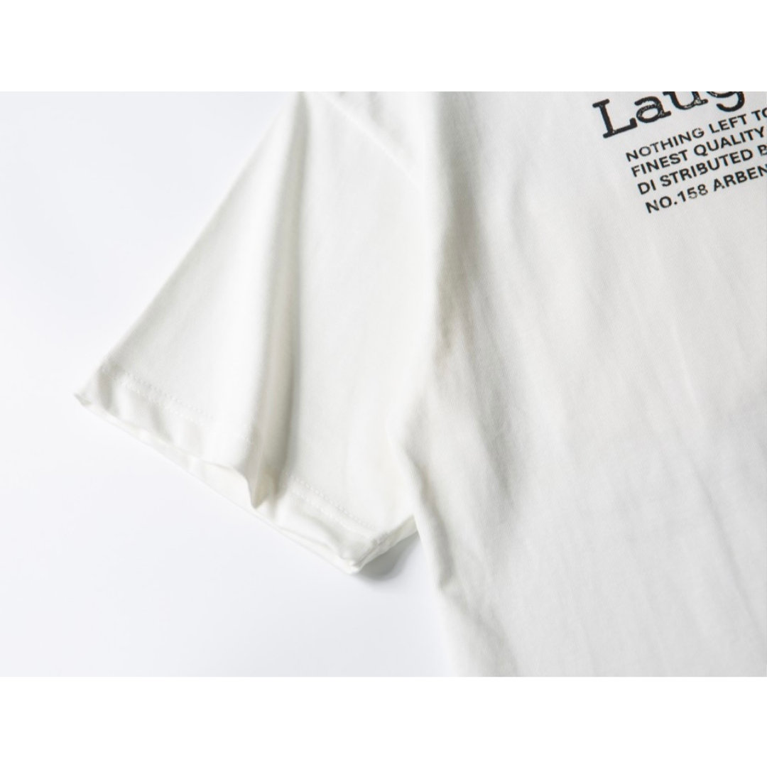 【Laughter Echoes】ミニマルプリント Tシャツ N315