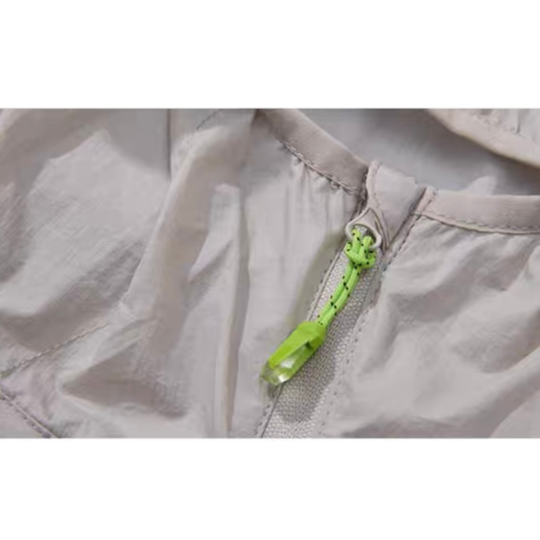 Lightweight nylon hooded jacket N153