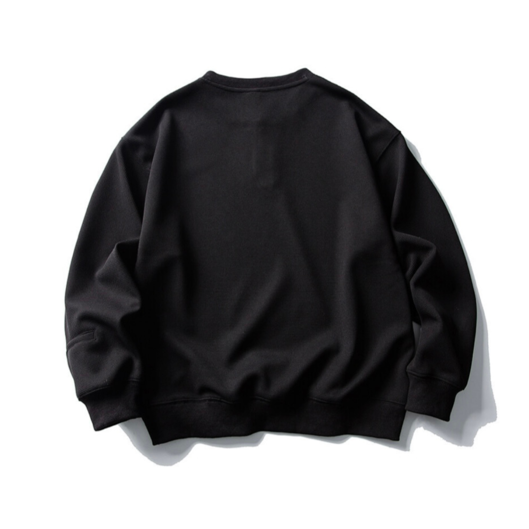 ストレッチポリ ワッフル ヘンリーネック 長袖Tシャツ N556