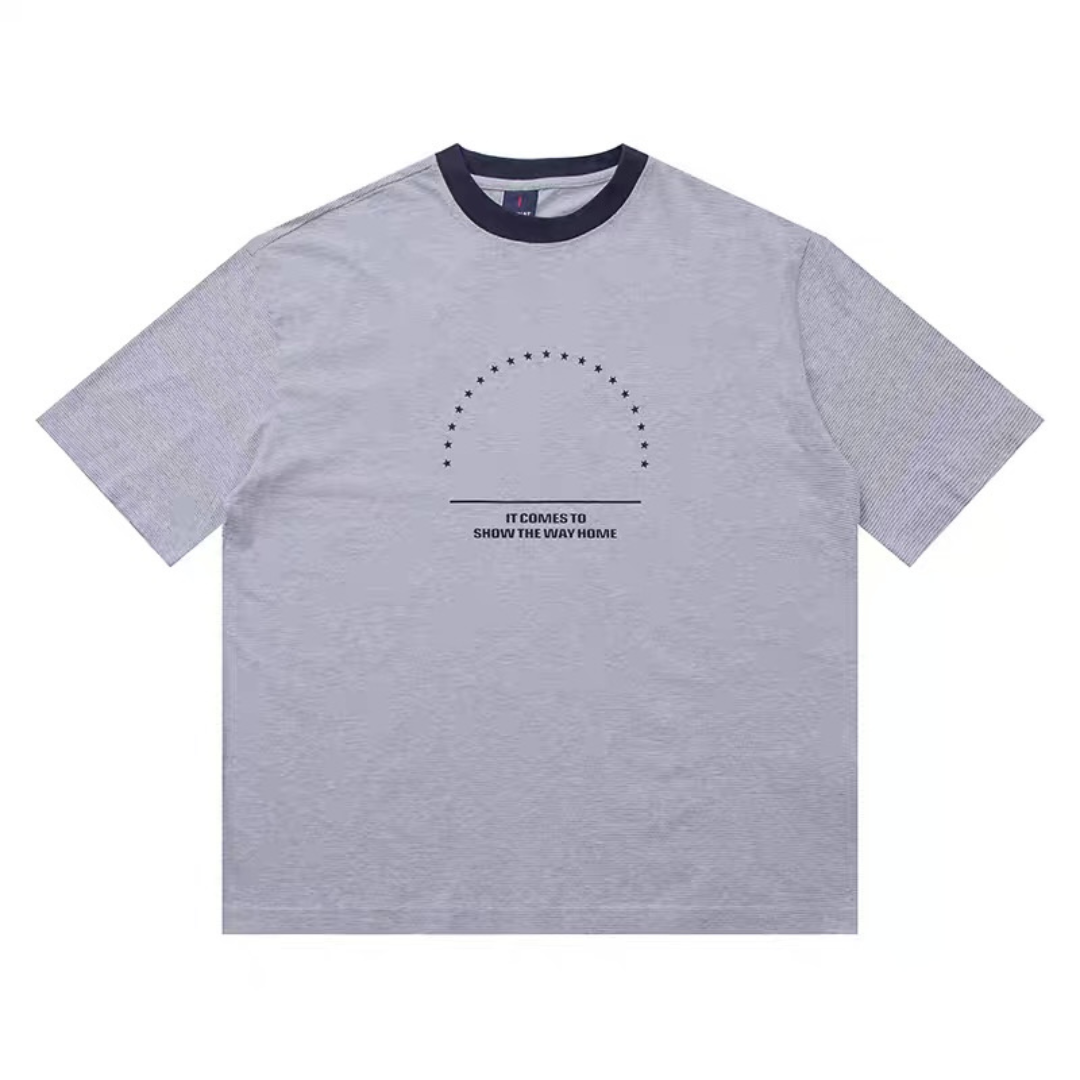 ★プリント ミジンボーダー Tシャツ N157