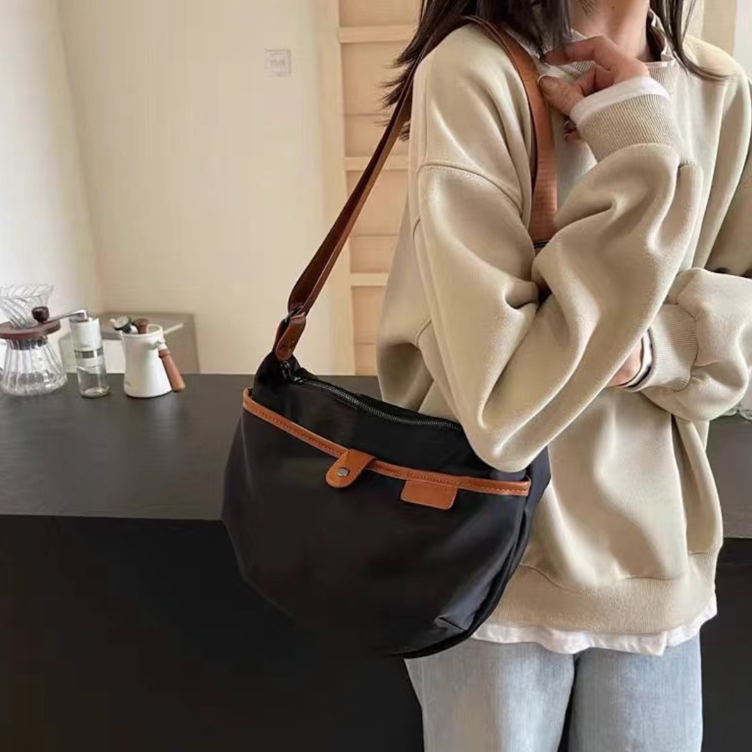 High density nylon shoulder bag N053
