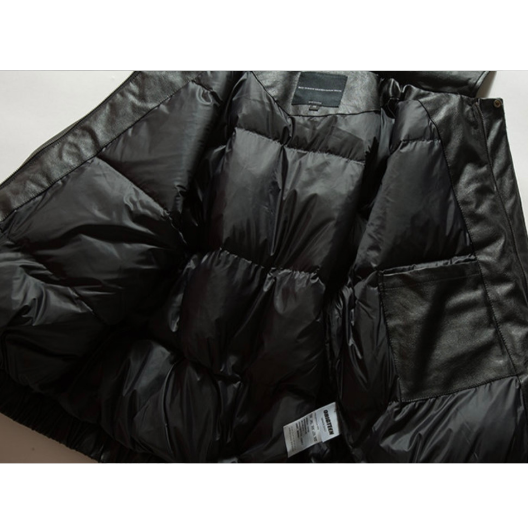 ダウンライナー PUレザー フライトジャケット N816