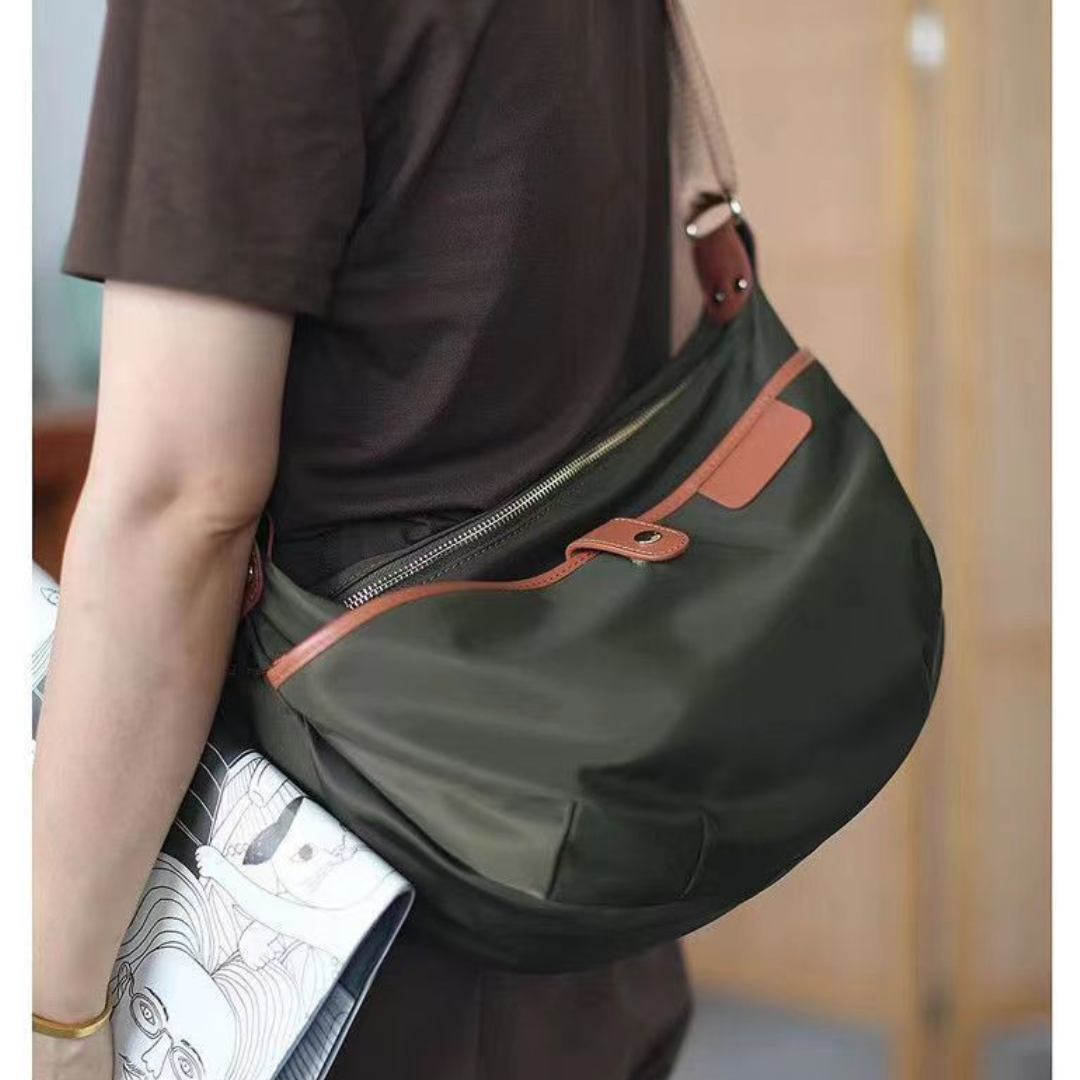 High density nylon shoulder bag N053