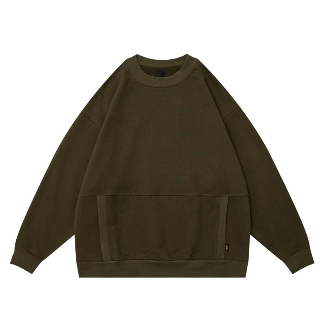 ポケット付き クルーネック スウェット C171