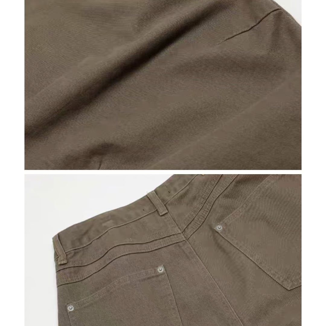 ウォッシュド ツイストワイド パンツ C261