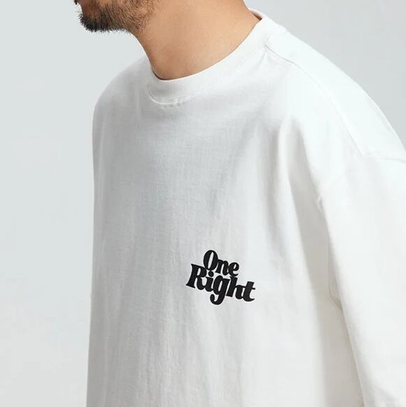 【One Right】ヘビーウェイト プリントTシャツ B242
