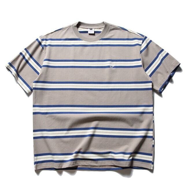 ワンポイント マルチボーダーTシャツ B262