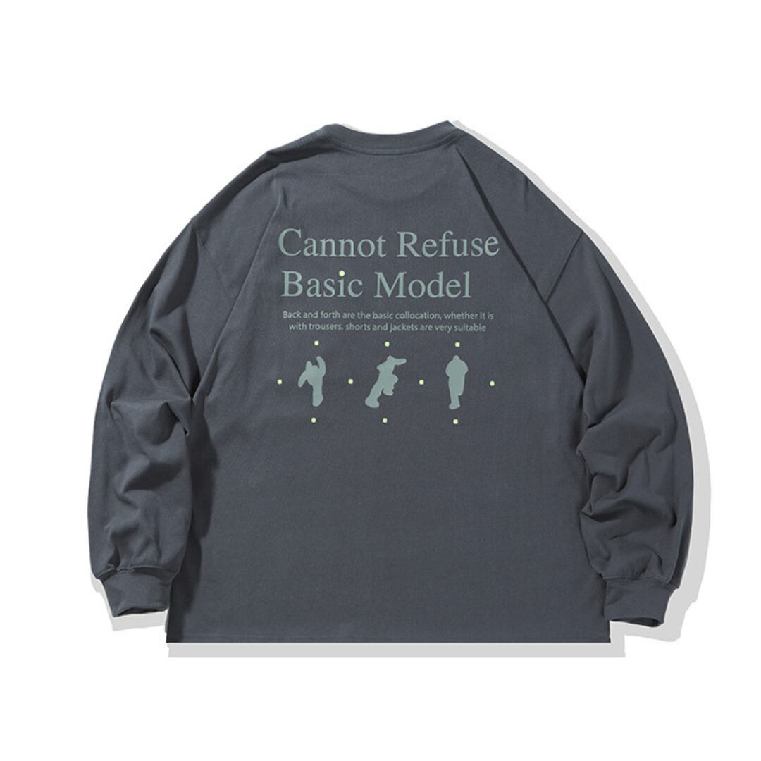 Cannot Refuse プリント ロングスリーブ Tシャツ C273