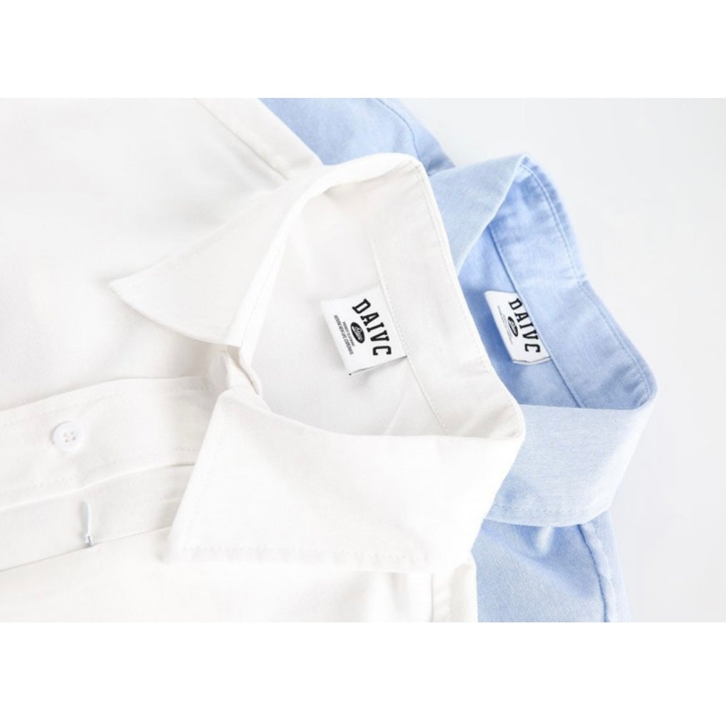 Zipper pocket broad shirt N059