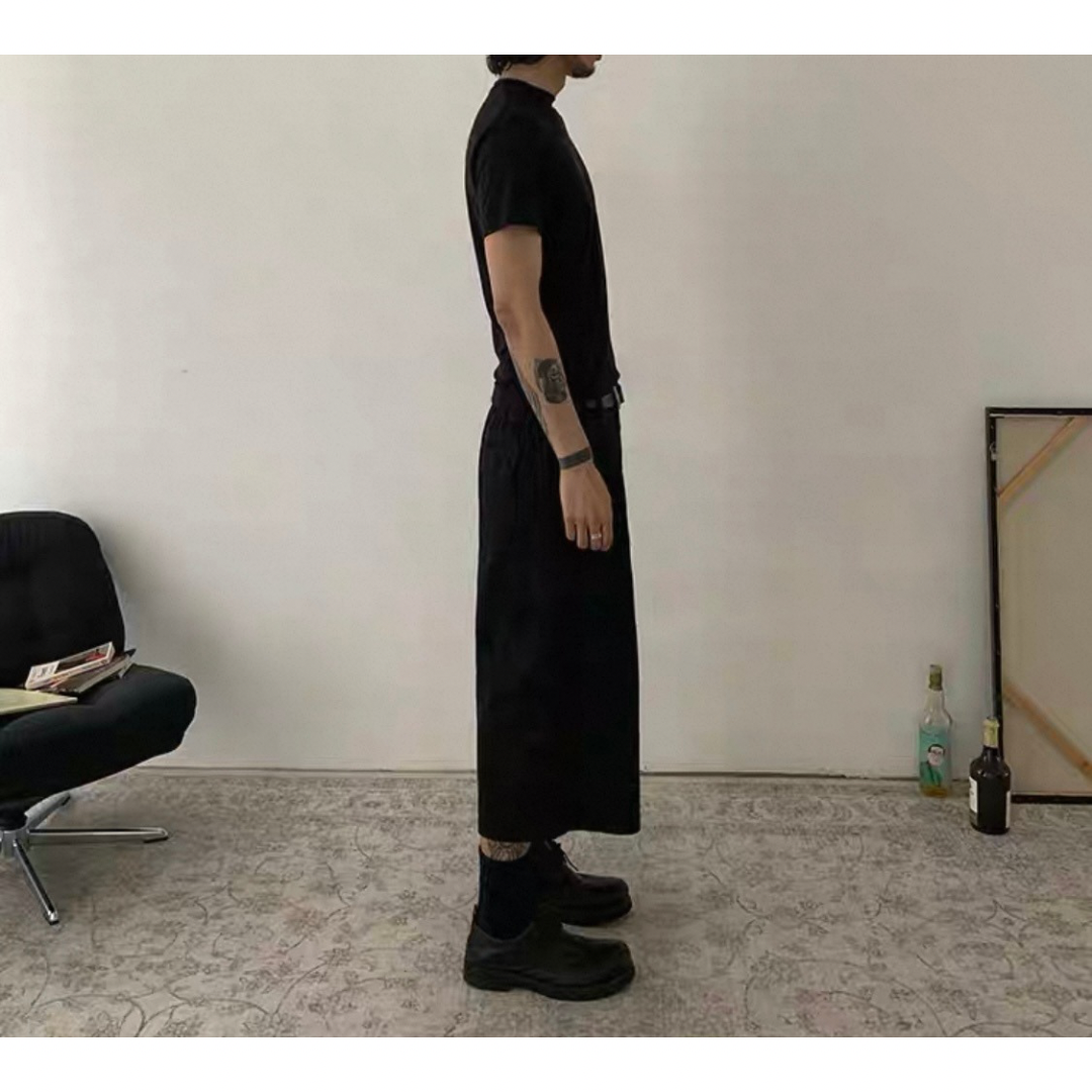 ミニヘリンボーン ワイド クロップドパンツN510