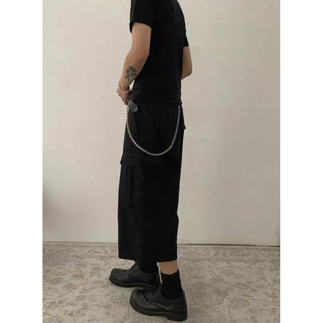 ミニヘリンボーン ワイド クロップドパンツN510