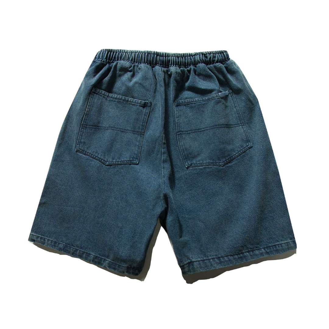 ダーティデニム ショートパンツ N350