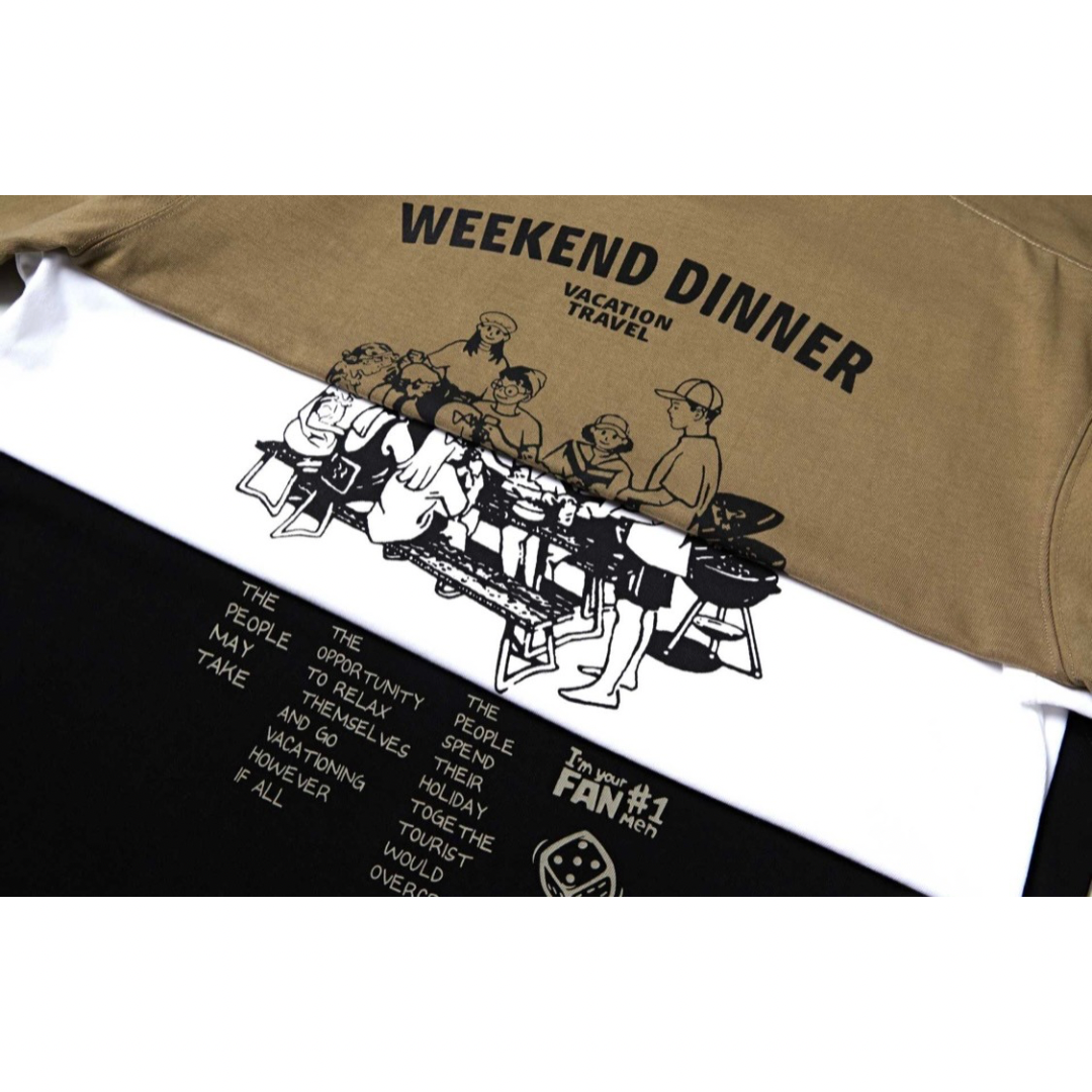 【WEEKEND DINNER】プリントTシャツ N280