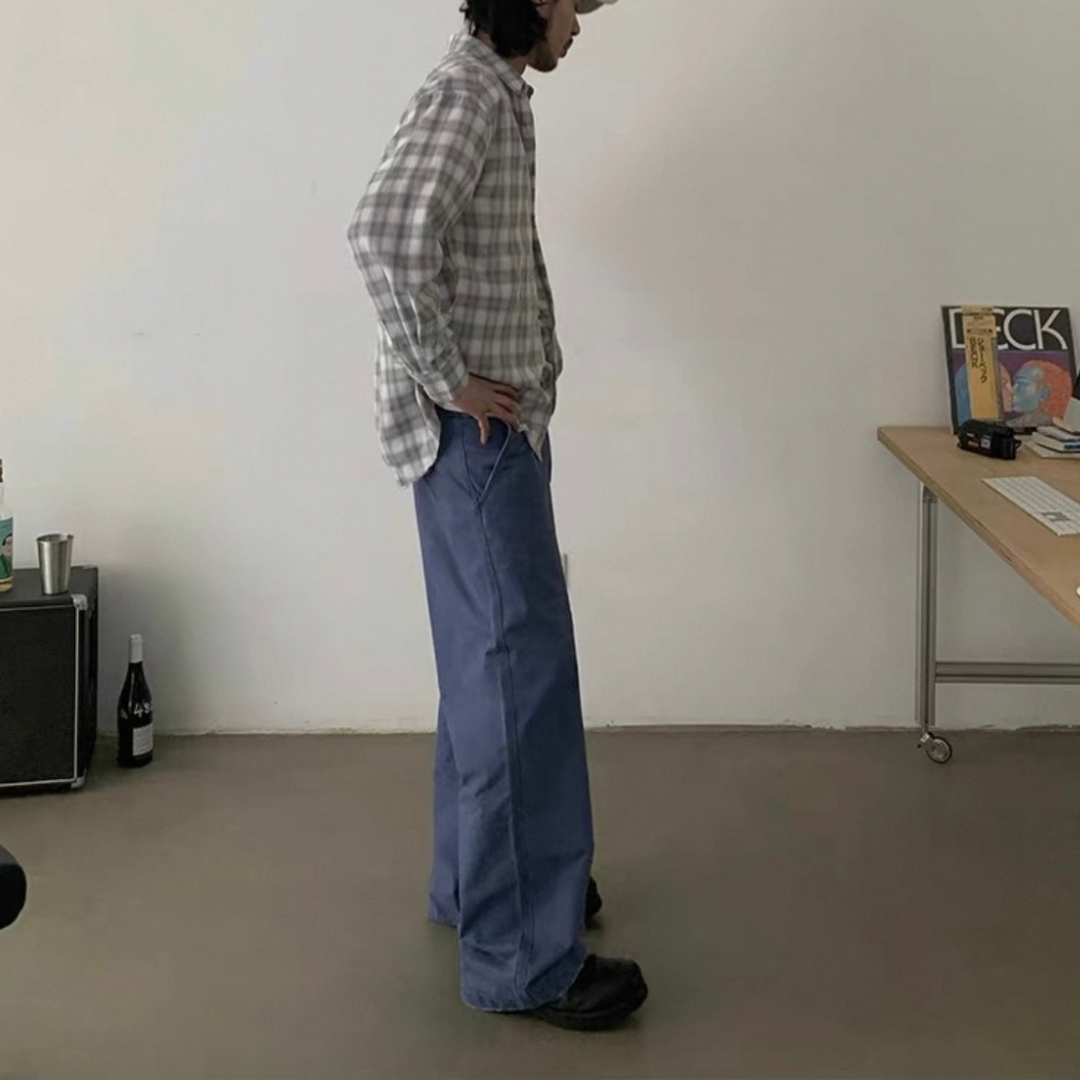 ブルーワーカー ワイド パンツN285