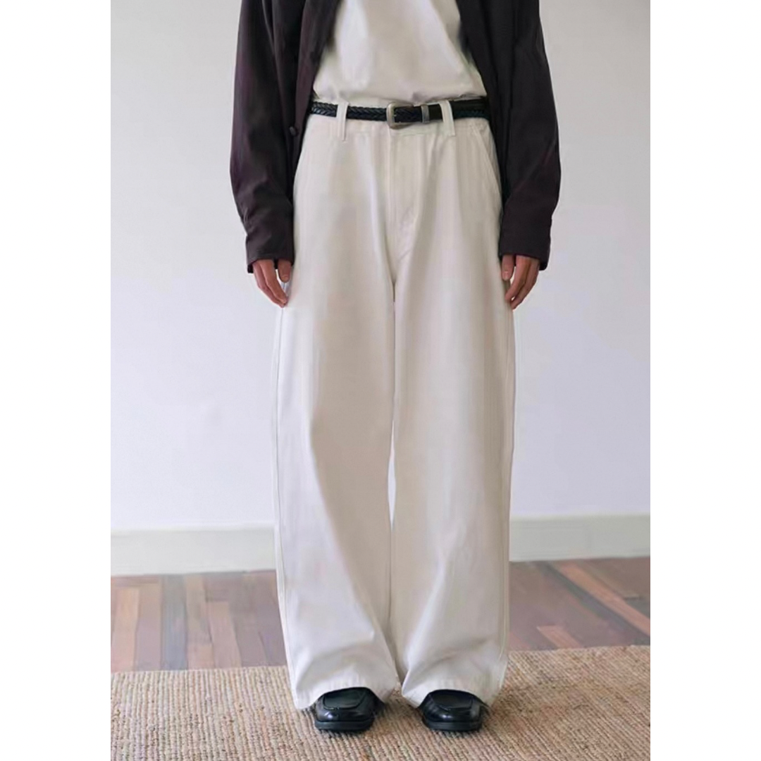 コットン ワイドストレートパンツ N751
