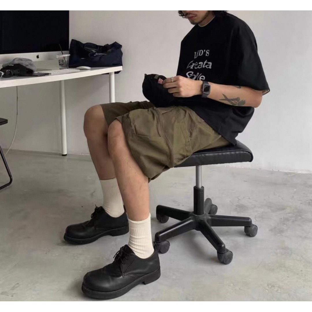 ベルテッド ユーティリティ ワイド ショートパンツ N284