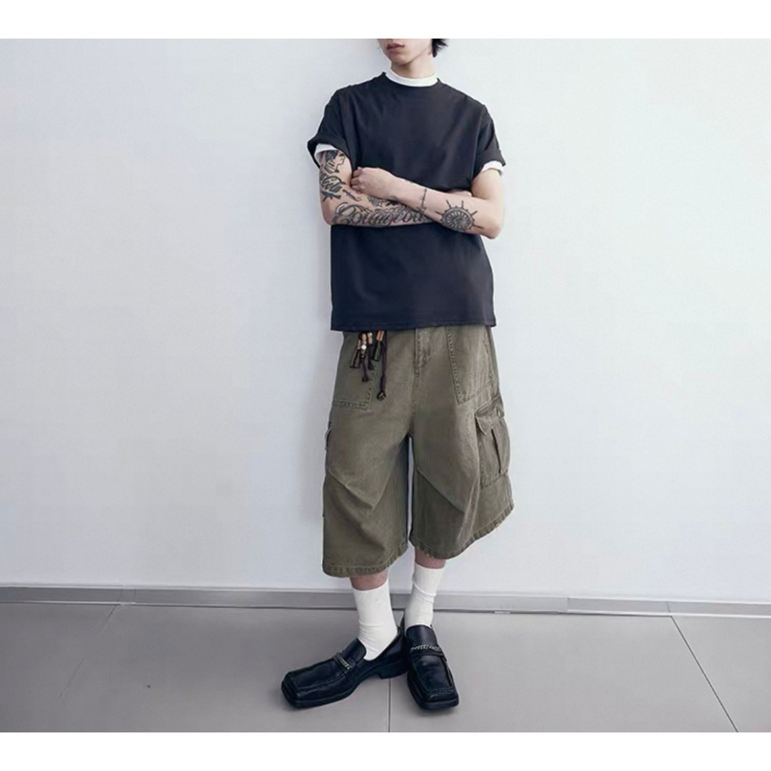 コットンツイル クロッブド カーゴパンツ N512