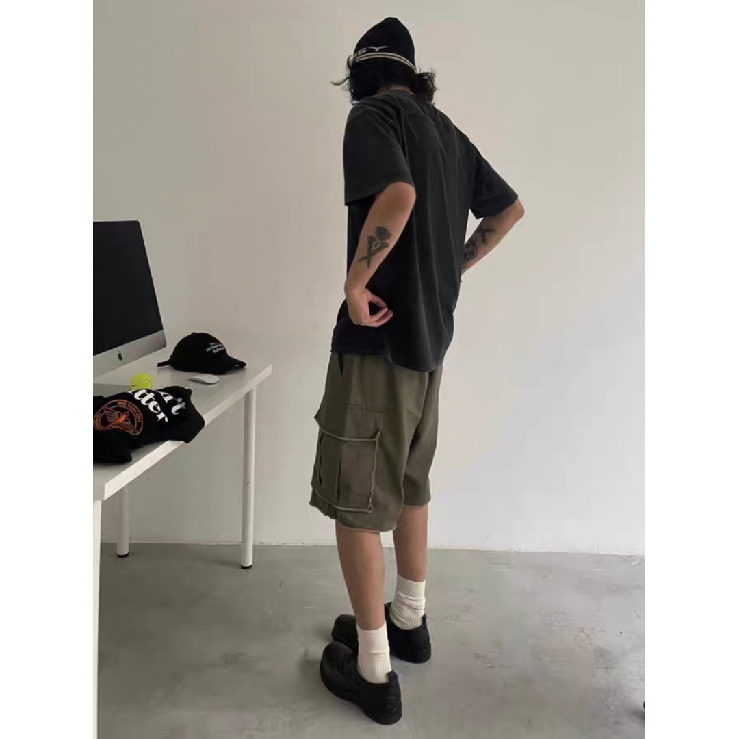 カットオフ ミリタリーショートパンツ N282