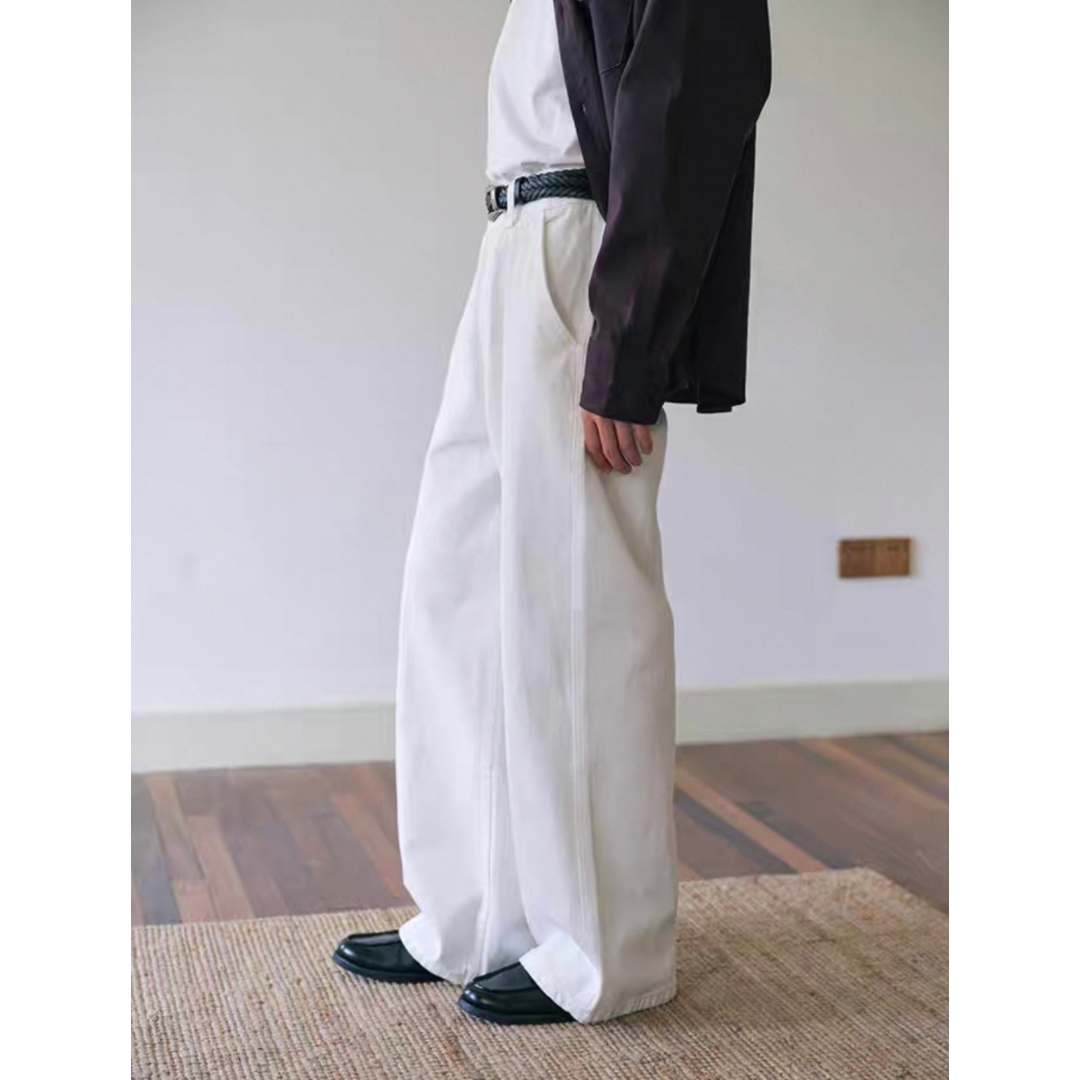 コットン ワイドストレートパンツ N751
