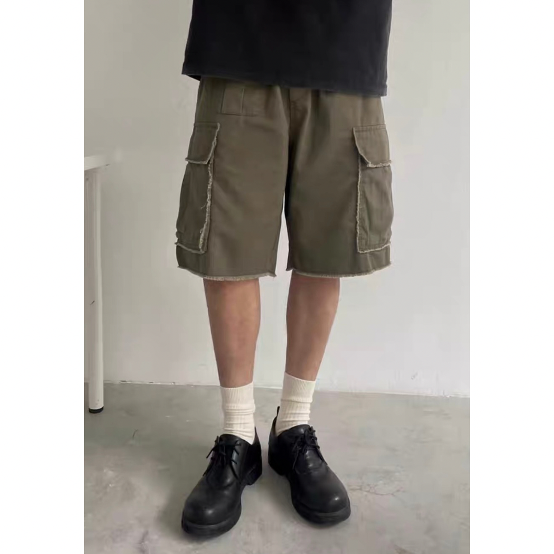 カットオフ ミリタリーショートパンツ N282