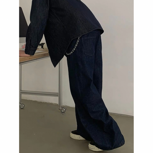 ツータックワイド デニムパンツ N647