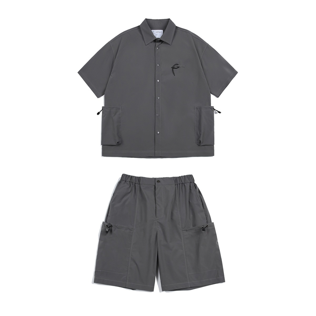 ポリエステル サイドポケット ショートパンツ(セットアップ可) N399