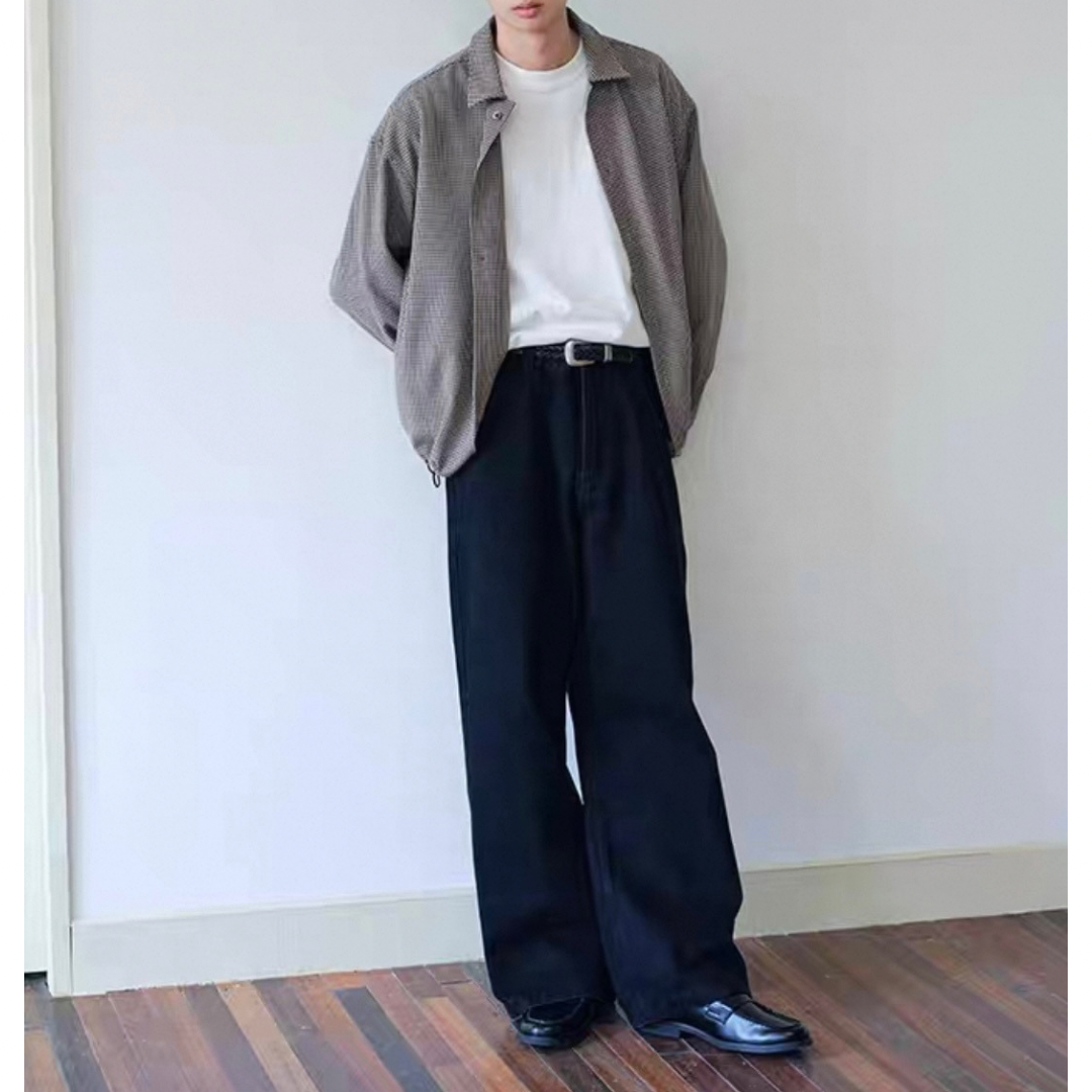 コットン ワイドストレートパンツ N751