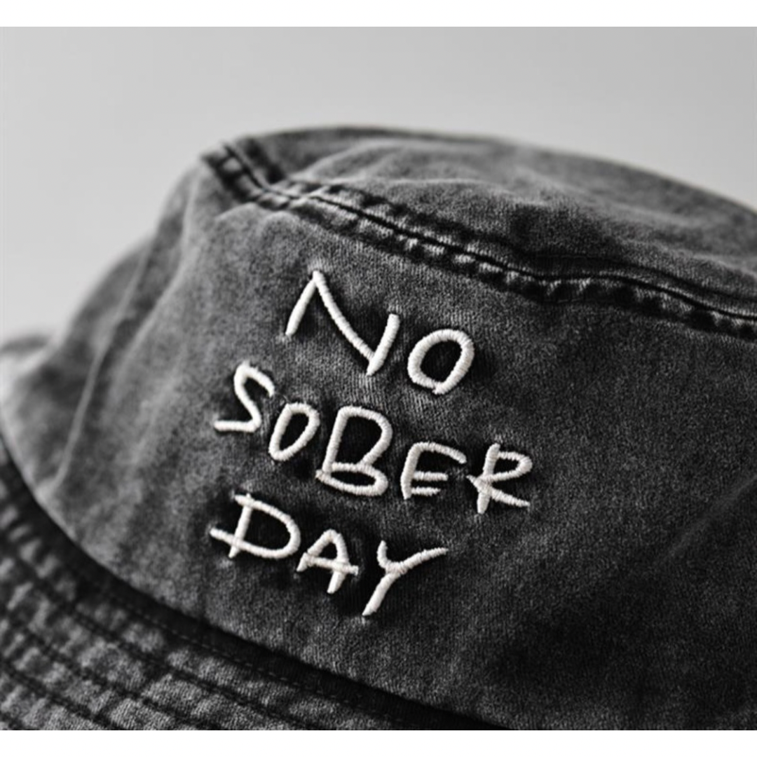 【NO SOBER DAY】エンブロイダリー バケットハット N481