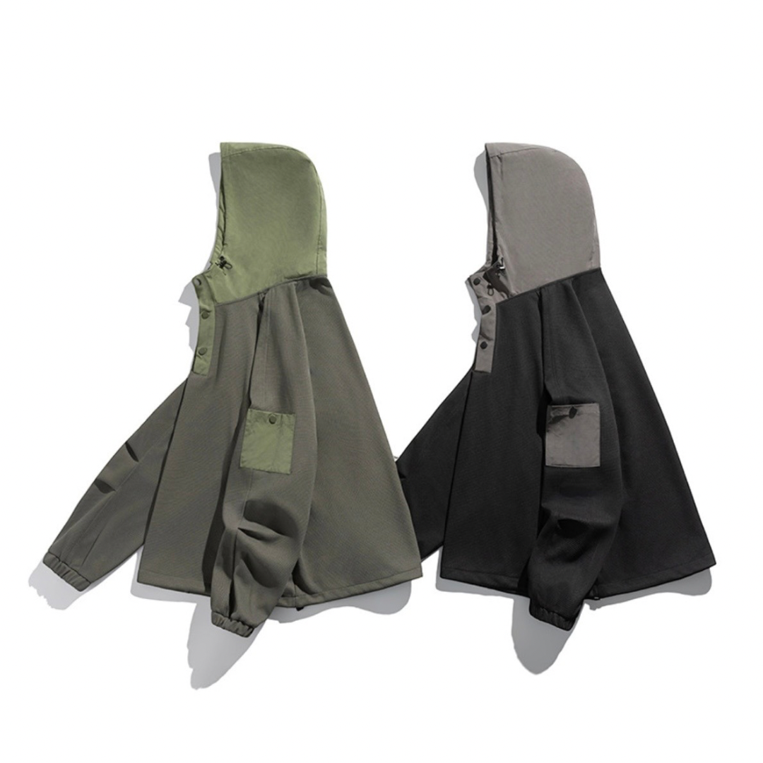 ストレッチ コンビワッフル 長袖Tシャツ N1218