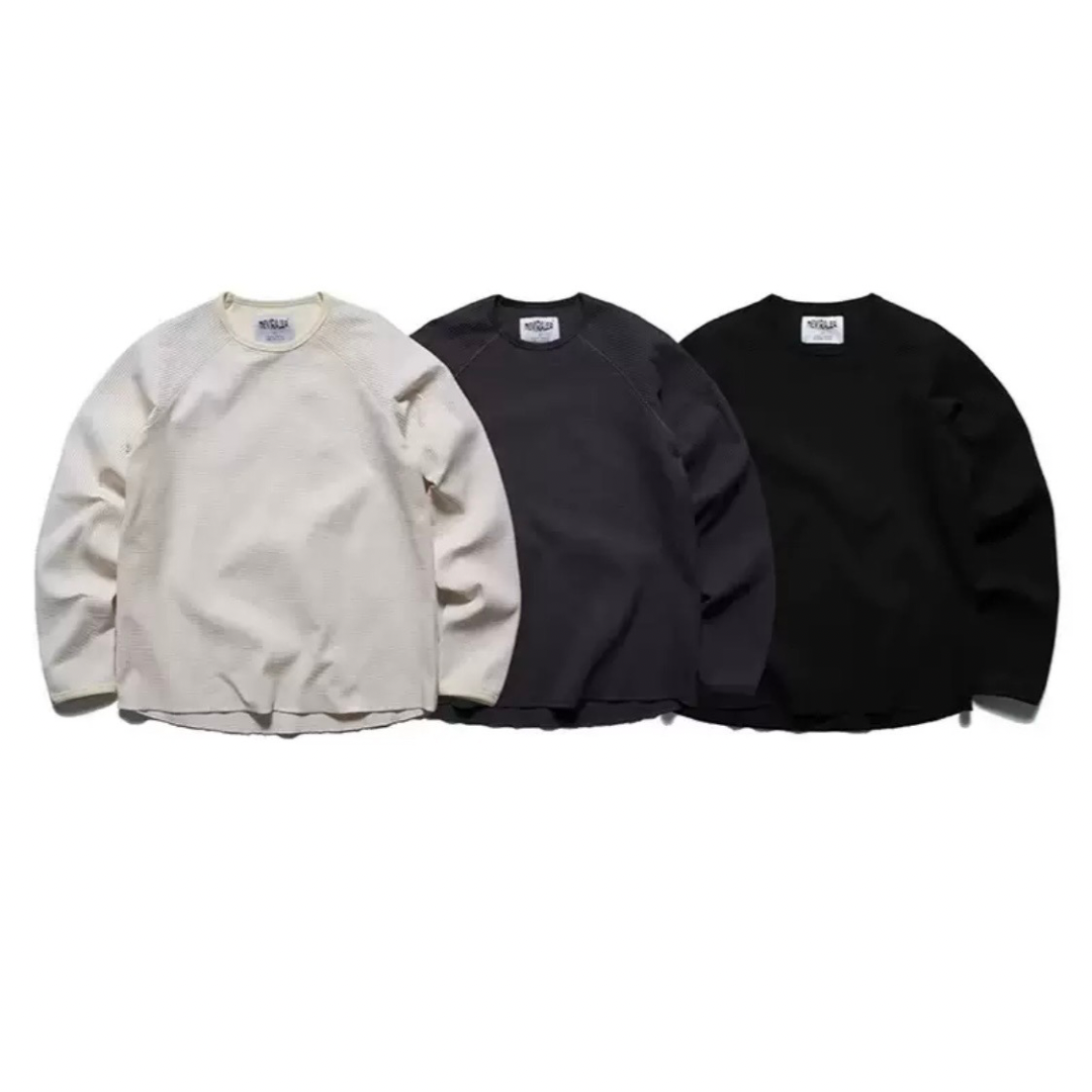 速乾ワッフル 長袖Tシャツ N1232