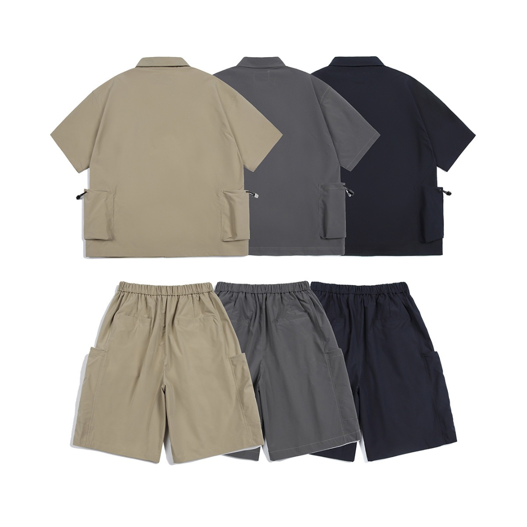 ポリエステル サイドポケット ショートパンツ(セットアップ可) N399