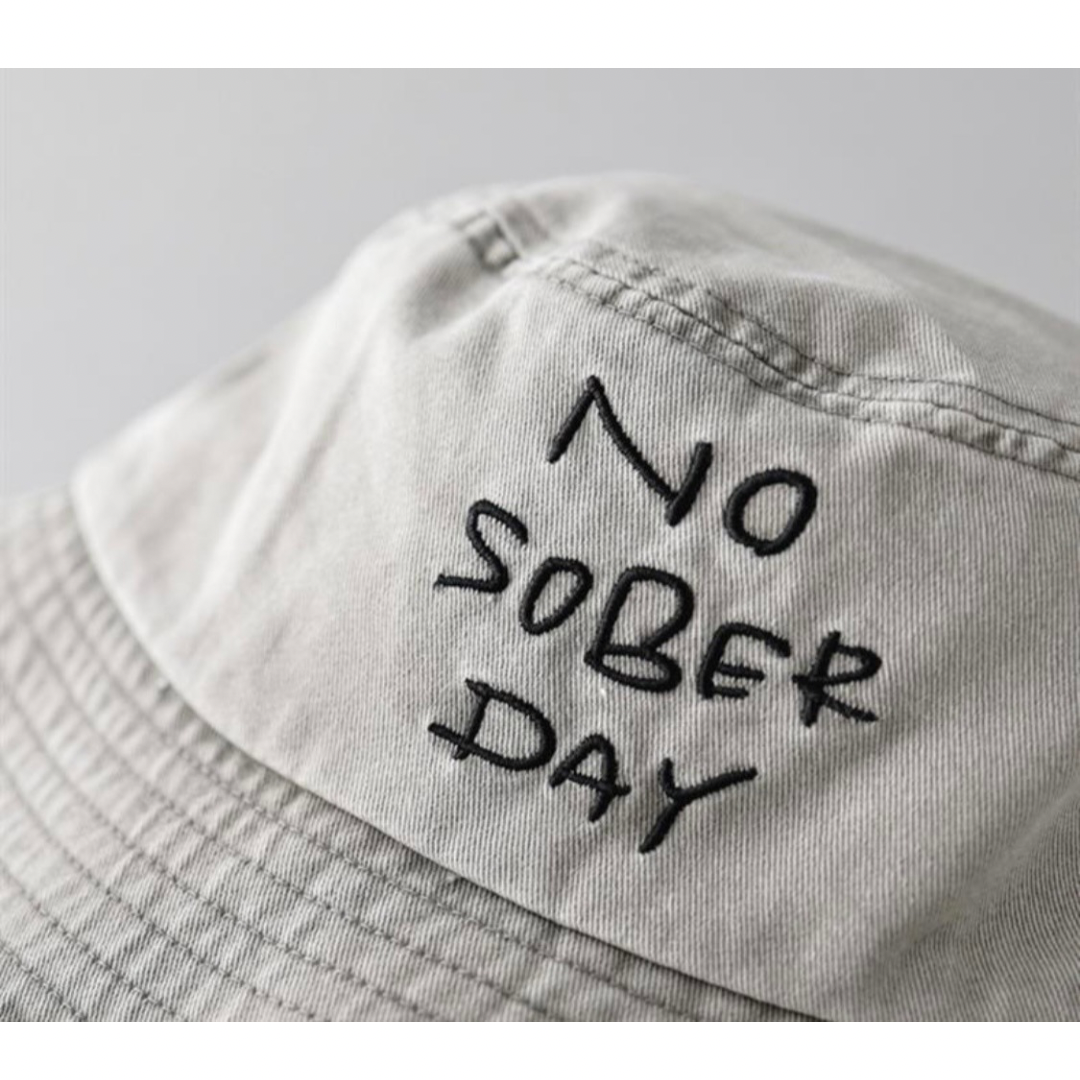 【NO SOBER DAY】エンブロイダリー バケットハット N481