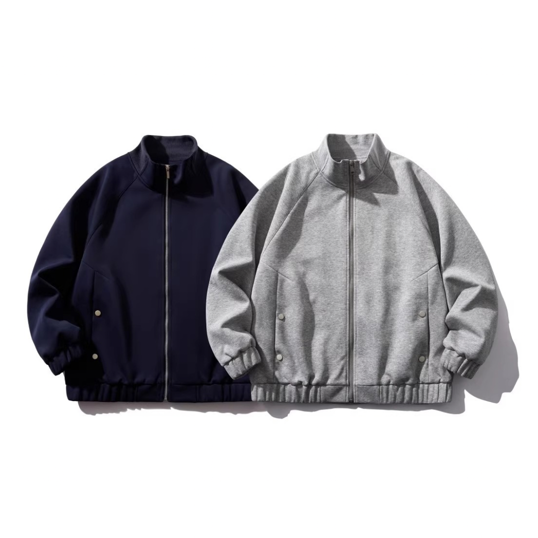 コットンポリエステル スタンドカラージャケット N1067