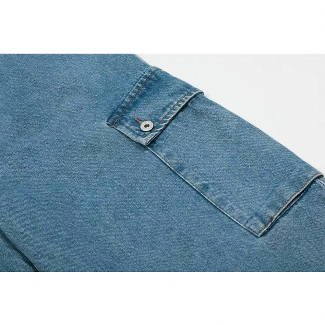 ブルーデニム ワイド カーゴパンツ N511