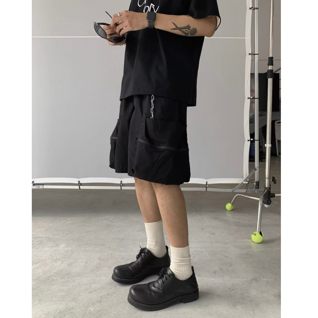 ベルテッド ユーティリティ ワイド ショートパンツ N284