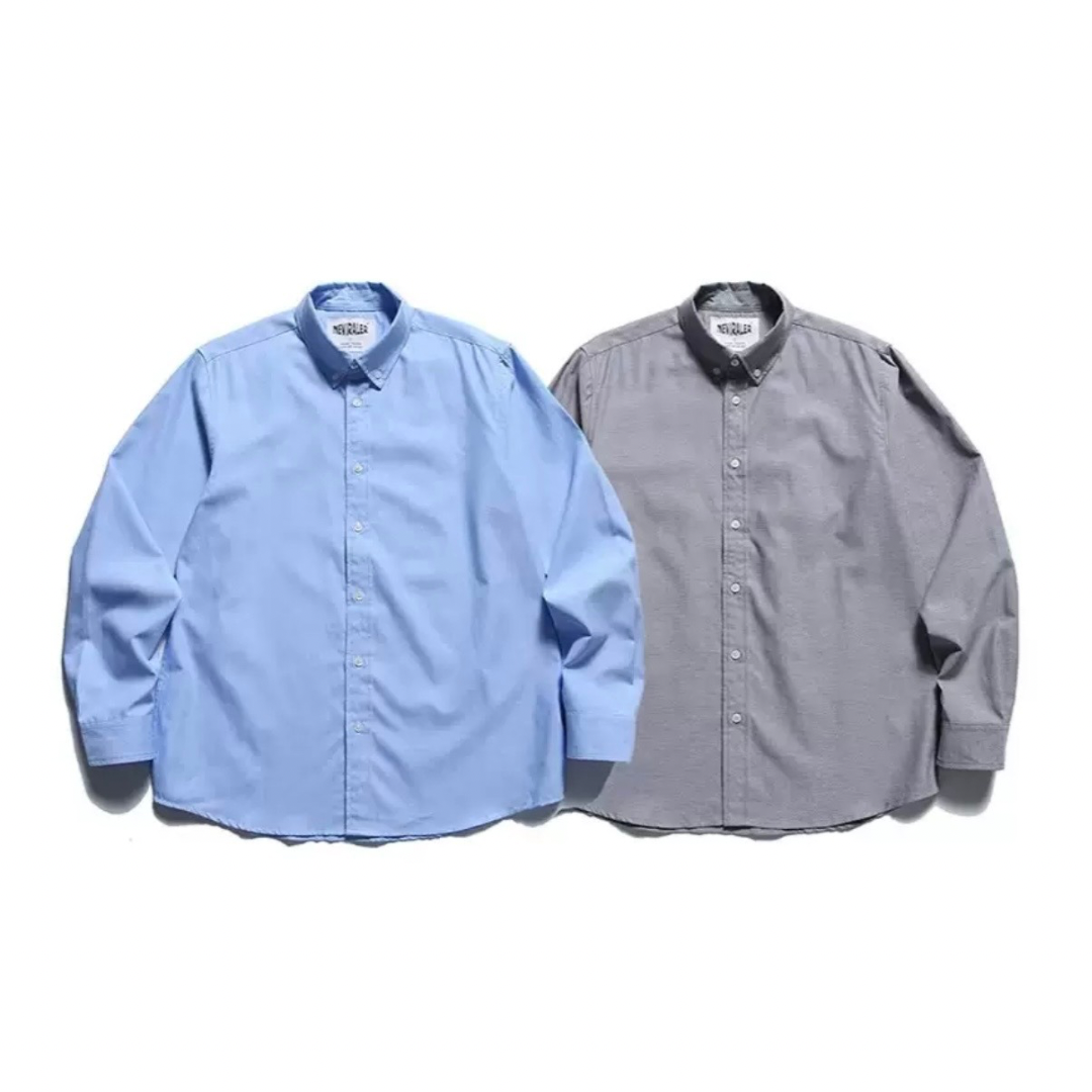 コットンポリエステル ボタンダウンシャツ N1229