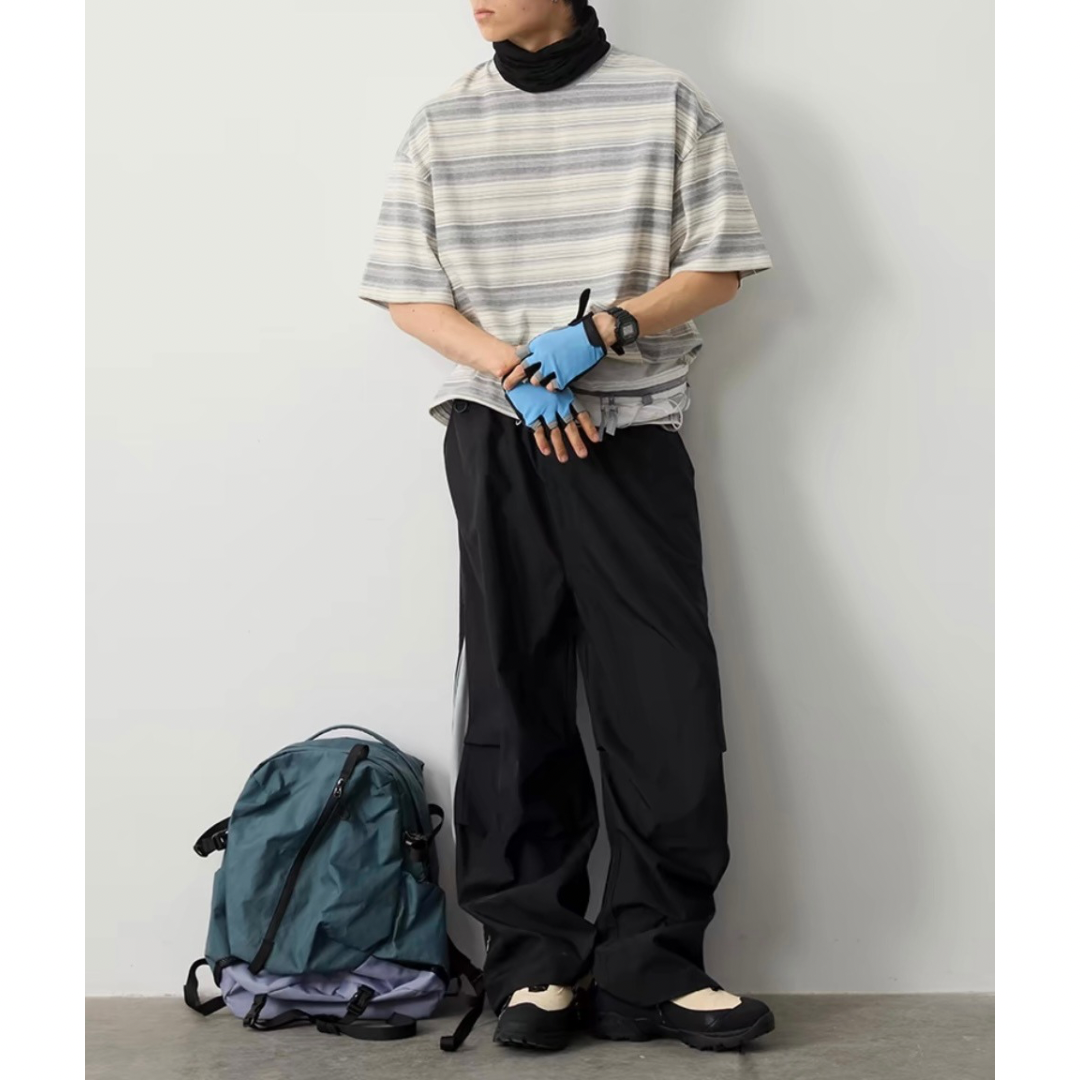 サイドジップ ベンチレーション ワイドパンツ N331