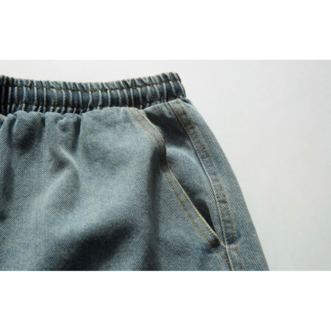 ダーティデニム ショートパンツ N350