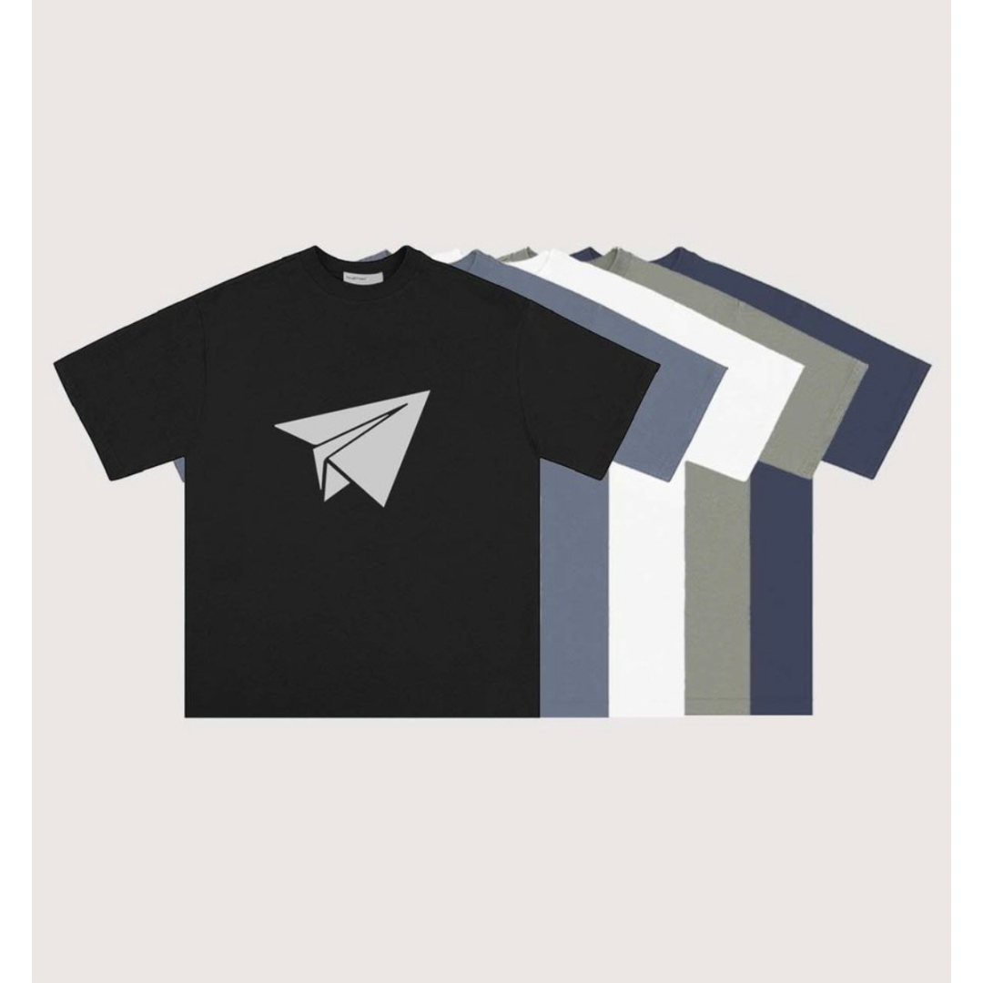 Paper Airplane 高機能ソロナ プリントTシャツ N471