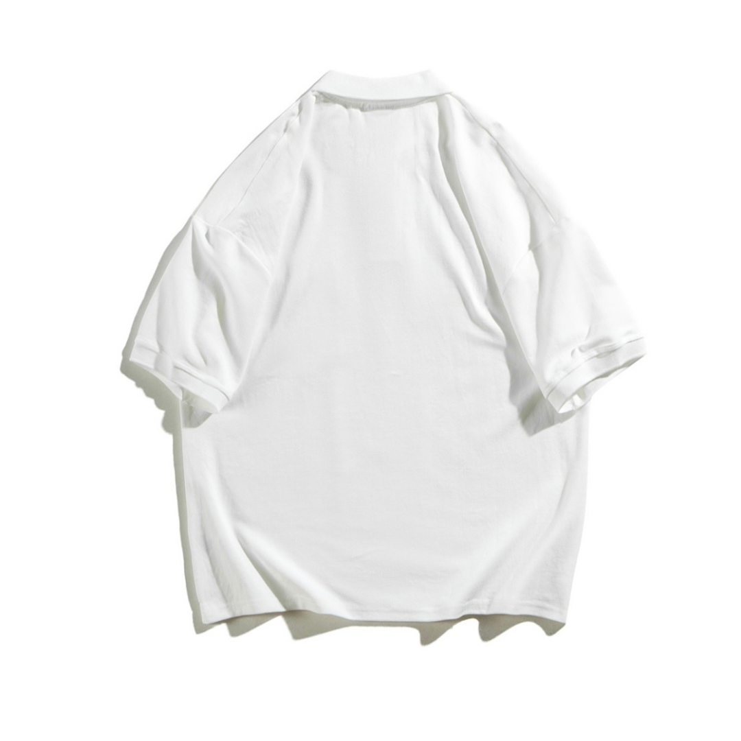 Cotton polyester wide polo shirt N400